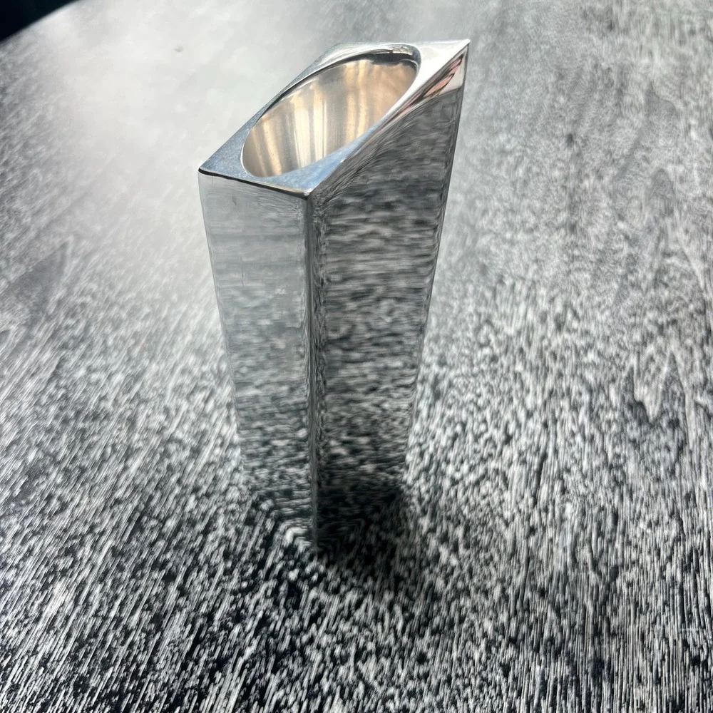 Vintage Nambe 1996-6114 By Fred Bould Candle‎ Holder